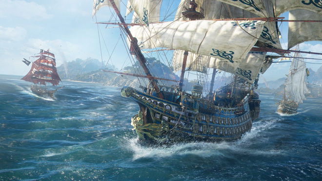 Skull and Bones "Failed to join game session" - An image of two pirate ships in the sea