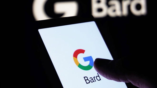 An image of Google Bard on a phone
