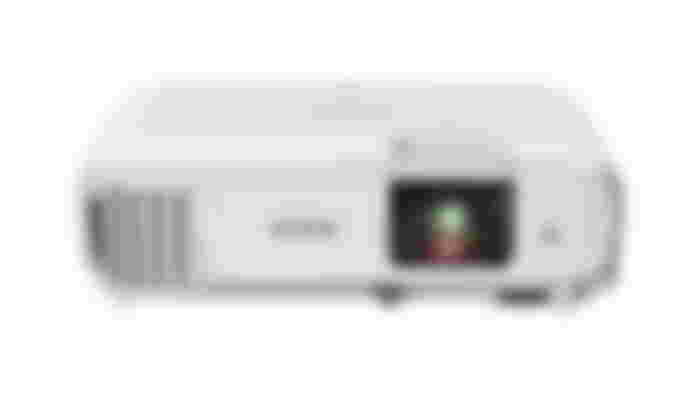 Epson product image of a white projector.