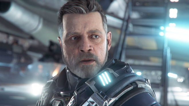 Star Citizen server status - A close-up image of a male character in the game