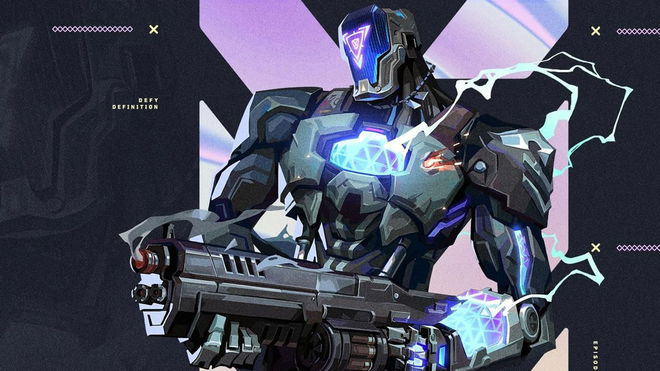 Valorant agent holding gun