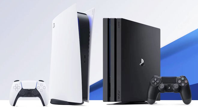 PS5 and PS4 side by side