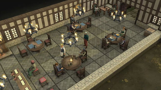 People in a tavern from Brighter Shores gameplay screenshot