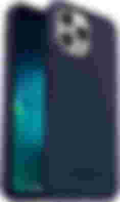 Otterbox Symmetry Series+ product image of a dark blue case on an iPhone.