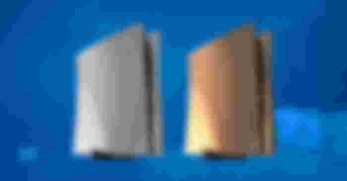 Platinum and rose gold consoles