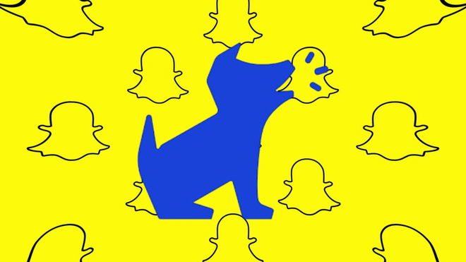 An image of the logos of Snapchat and Bark - monitor iPhone and Android
