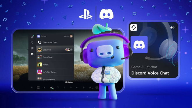 An image of the Discord mascot Wumpus along with PlayStation and Discord logos - How to Connect PS5 and Discord Accounts