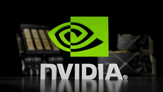 Nvidia logo in 3D