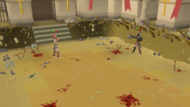 Best Old-School Runescape PvP builds - arena with two players fighting