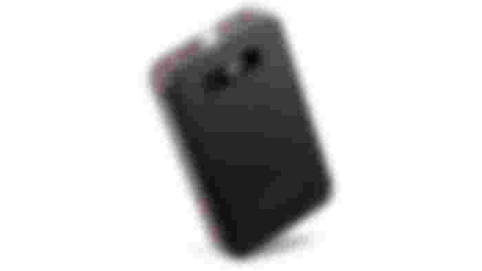 imuto Compact Power Bank product image of a rectangular dark grey power bank with a torch.