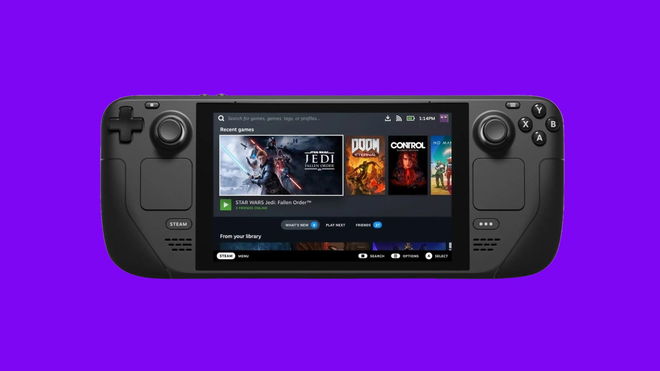Does Steam Deck download in sleep mode? - An image of the Steam Deck