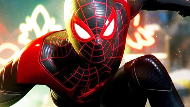 A close up of PlayStation mascot Miles Morales 