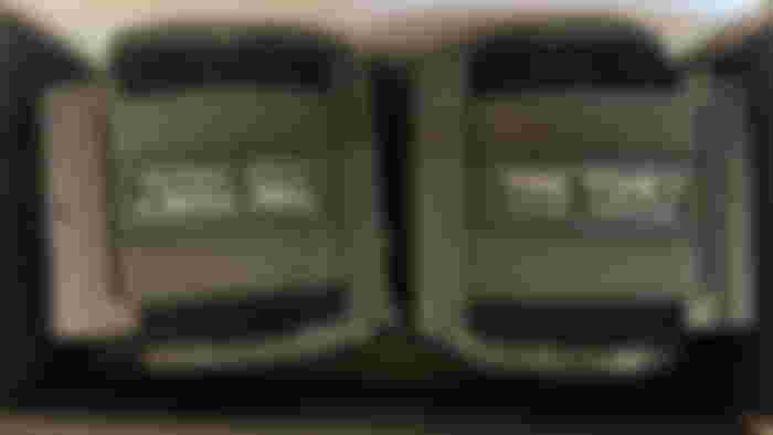 bHaptics Tactosy for Arms inside box that it comes in