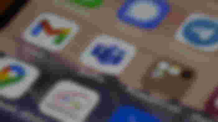 Microsoft teams app on home screen.