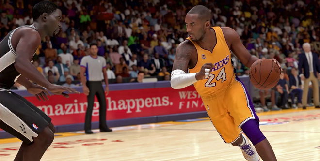 NBA 2K24 crashing - Lakers player against other player