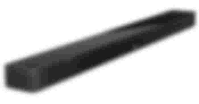 Bose Smart Ultra product image of a long, black, rectangular soundbar.