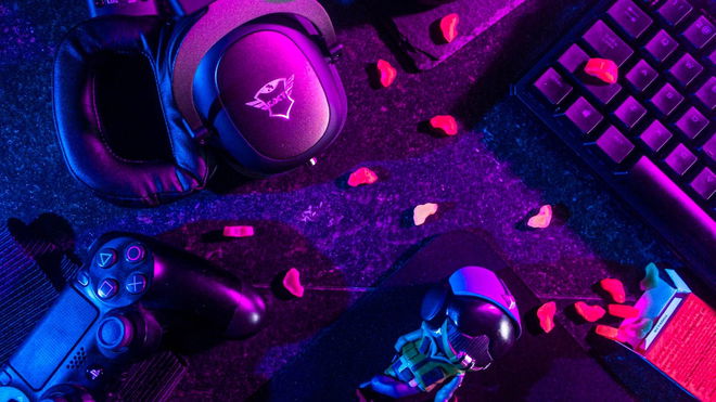 A range of gaming peripherals.