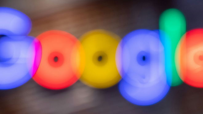 Blurred Google logo