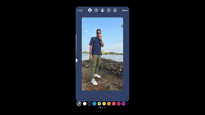 An image of the story edit menu on Instagram - Change Background Colour Instagram Story