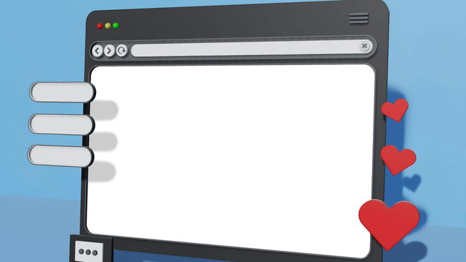 3D browser tab