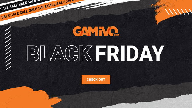 A banner image for the Gavino Black Friday game sale for 2022