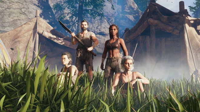 Enshrouded "Joining Game Failed" error - An image of four character in the game in the wild