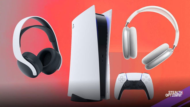PS5 with DualSense and Headphones - how to connect Bluetooth headphones to PS5