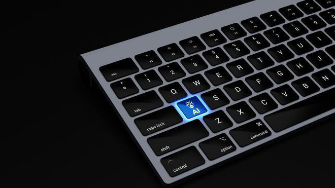 AI button on a keyboard.