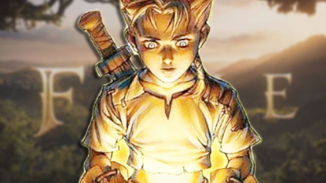 The Fable reboot art with a classic Fable character 