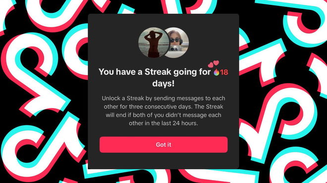 An image of the rainbow streak on TikTok - get rainbow colour flame