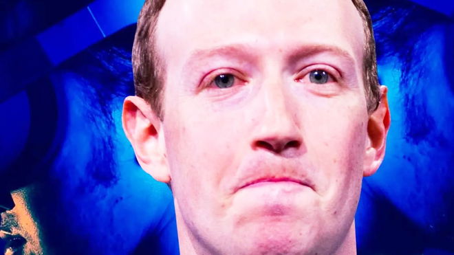 open-metaverse-alliance-vows-stop-zuckerberg meta CEO mark zuckerberg looking displeased on a background of vr headsets 