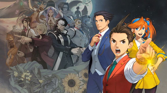 Apollo Justice trilogy review - characters from the series standing together