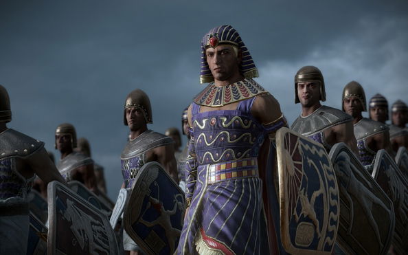 A group of Egyptian warriors in Total War: Pharaoh.