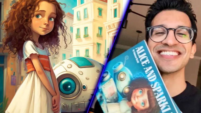 Alice and Sparkle, an AI made children’s storybook 