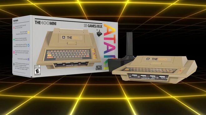 The 400 mini retro computer - the mini with the box and controller