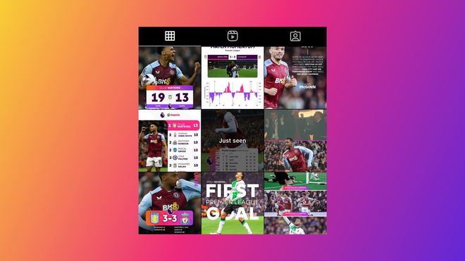 An image of the Instagram "Just seen" label - "Just watched"