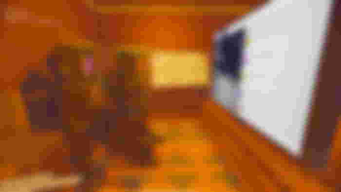 Content Warning players watching SpookTube