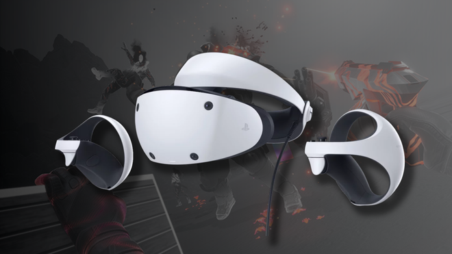 Sleek design of the PSVR2 headset