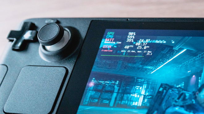 turn off Gamescope on Steam Deck - An image of the performance overlay