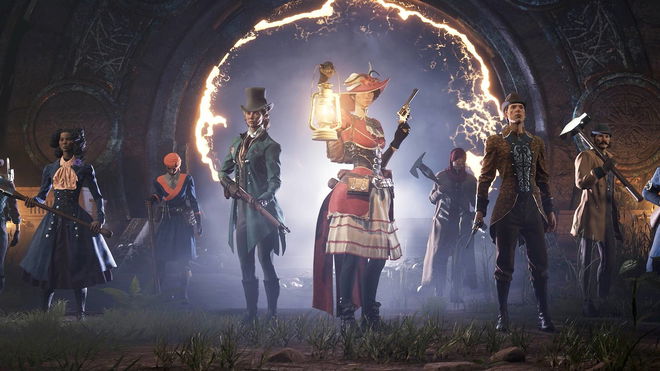 Nightingale characters carrying weapons