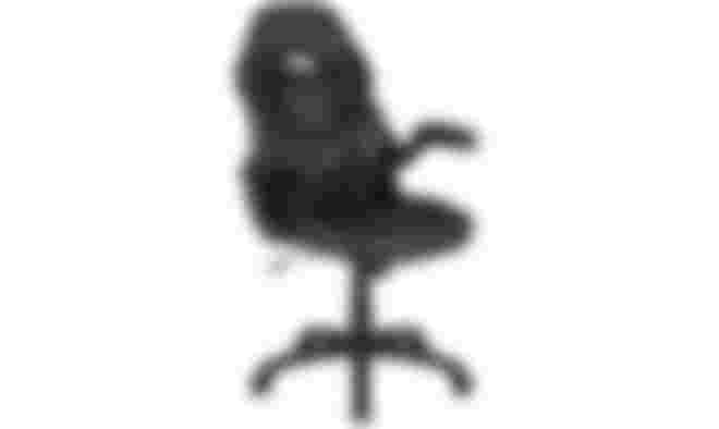 FlashFurniture X10 product image of an all-black chair.
