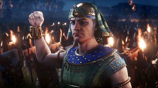 Total War Pharaoh cheats - angry Pharaoh commanding mob
