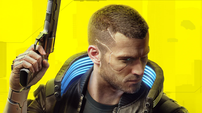 cyberpunk 2077 multiplayer cut for single-player v poses with a gun