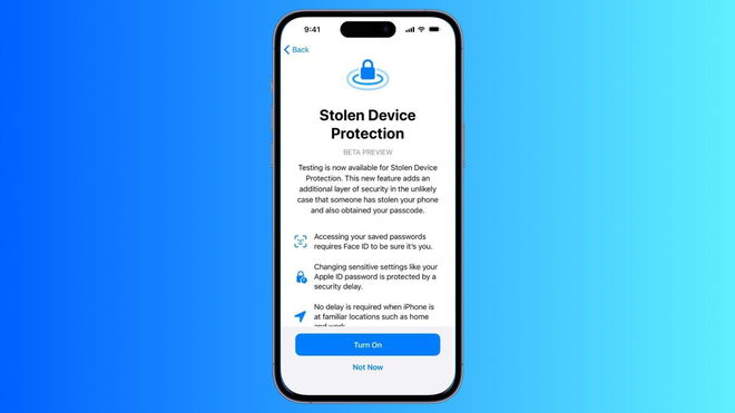 An image of Stolen Device Protection in iOS 17.3