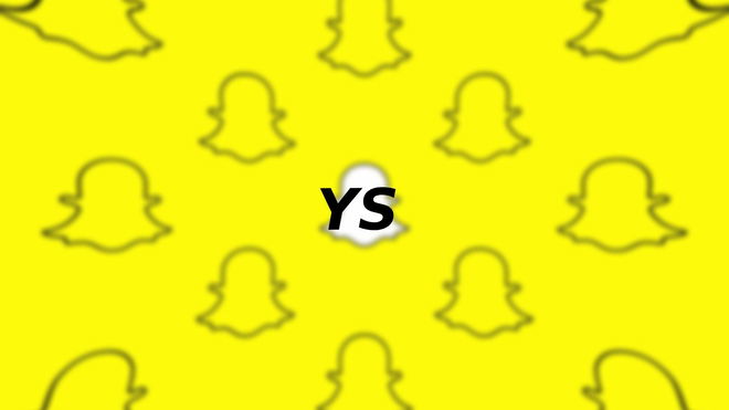 An image of YS written over the Snapchat logo