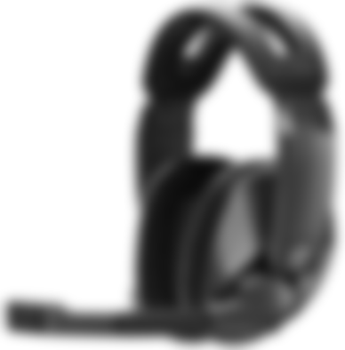 EPOS Sennheiser GSP 370 product image of a black over-ear headset with a mic that extends around to the front.