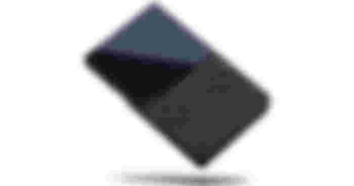 Analogue Pocket product image of a black retro handheld game console.