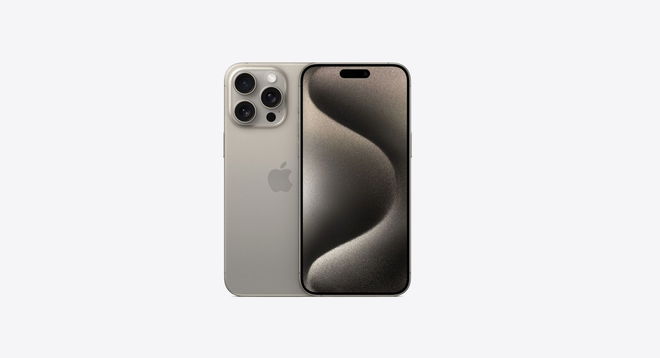 iPhone 15 depth control - a grey iPhone 15