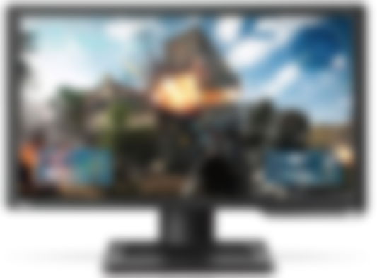 BenQ Zowie XL2411P product image of a black monitor with FPS gameplay on the display.