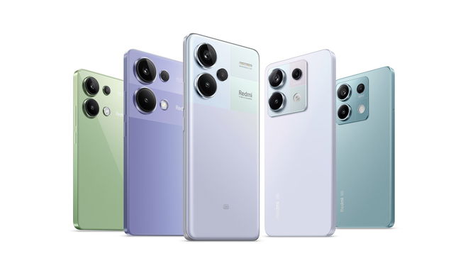 An image of the models in the Xiaomi Redmi Note 13 series 